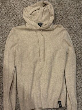 Todd Snyder Men's Cashmere Hoodie in Light Beige